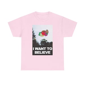 I Want To Believe Cornucopia Mandela Effect Fruit of the Loom- X-Files - Retro Vintage TShirt image 10