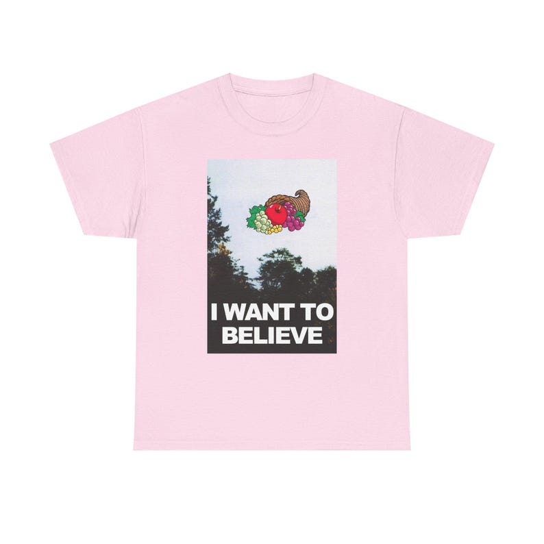 I Want To Believe Cornucopia Mandela Effect Fruit of the Loom- X-Files - Retro Vintage TShirt image 10