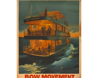 Bow Movement- Boat Poster- Matte Vertical Posters