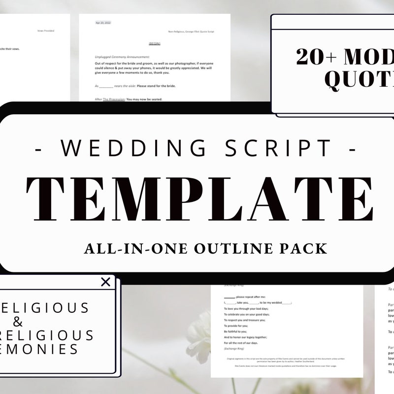 Officiant Speech Script Etsy Officiant Speech Script Etsy