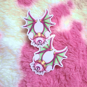 Bat Eye Ball Monster Vinyl Sticker