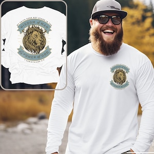 Trust In The Power Of God Mens Shirt Lion of Judah Christian T-shirt Mens Christian Graphic Tshirt Vintage Christian Apparel Mens Lion Tee