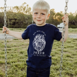Lion of Judah Graphic T-shirt for Children Christian Graphic Tshirt Trendy Christian Shirt for Toddler Christian Tee for Christian Youth tee image 4