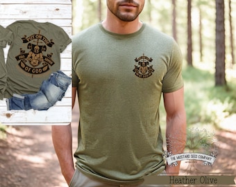 Armor of God Mens Christian T-shirt Put on the Full Armor of God Shirt for Men Vintage Christian Apparel Christian Back Graphic Tshirt Gift