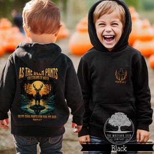 As A Deer Pants Christian Kids Hoodie Christian Hoodie Youth Christian Apparel Childrens Religious Sweater for Youth Boys Jesus Hoodie Gift