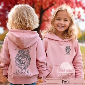 Lion of Judah Graphic Hoodie For Children Christian Graphic Hoodie Cute Trendy Christian Sweater for Youth Youth Worship Hoodie Kids Sweater