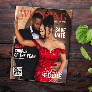 Magazine Style Hochzeitseinladung/Program Template 1
