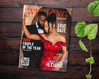 Magazine Style Wedding Invitation/Program Template 1