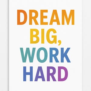 Motivational Wall Art Printable | Positive Quote Digital Download | Home & Office Decor | Instant Download