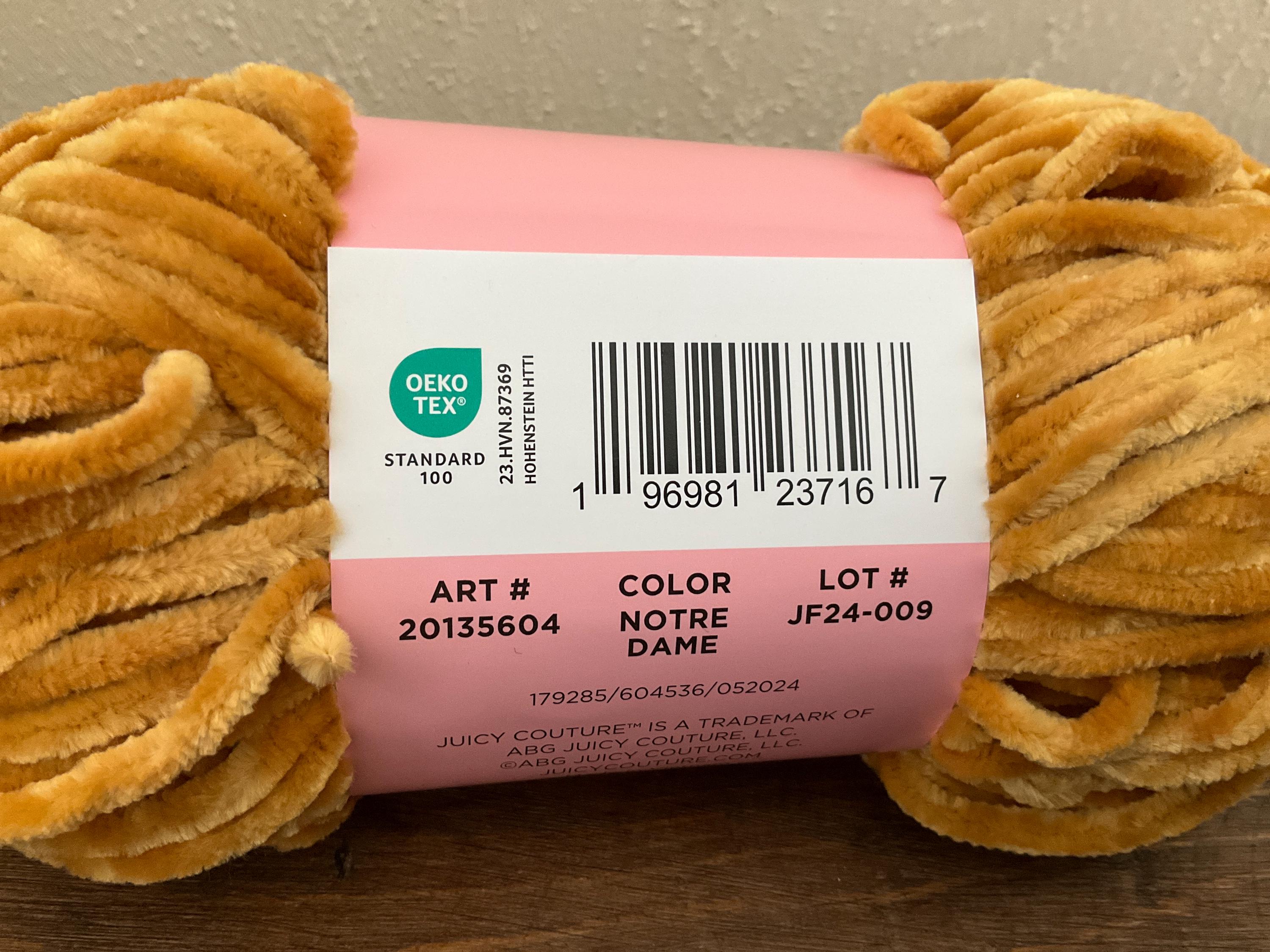 Juicy Couture Luxe Velour Yarn - Etsy