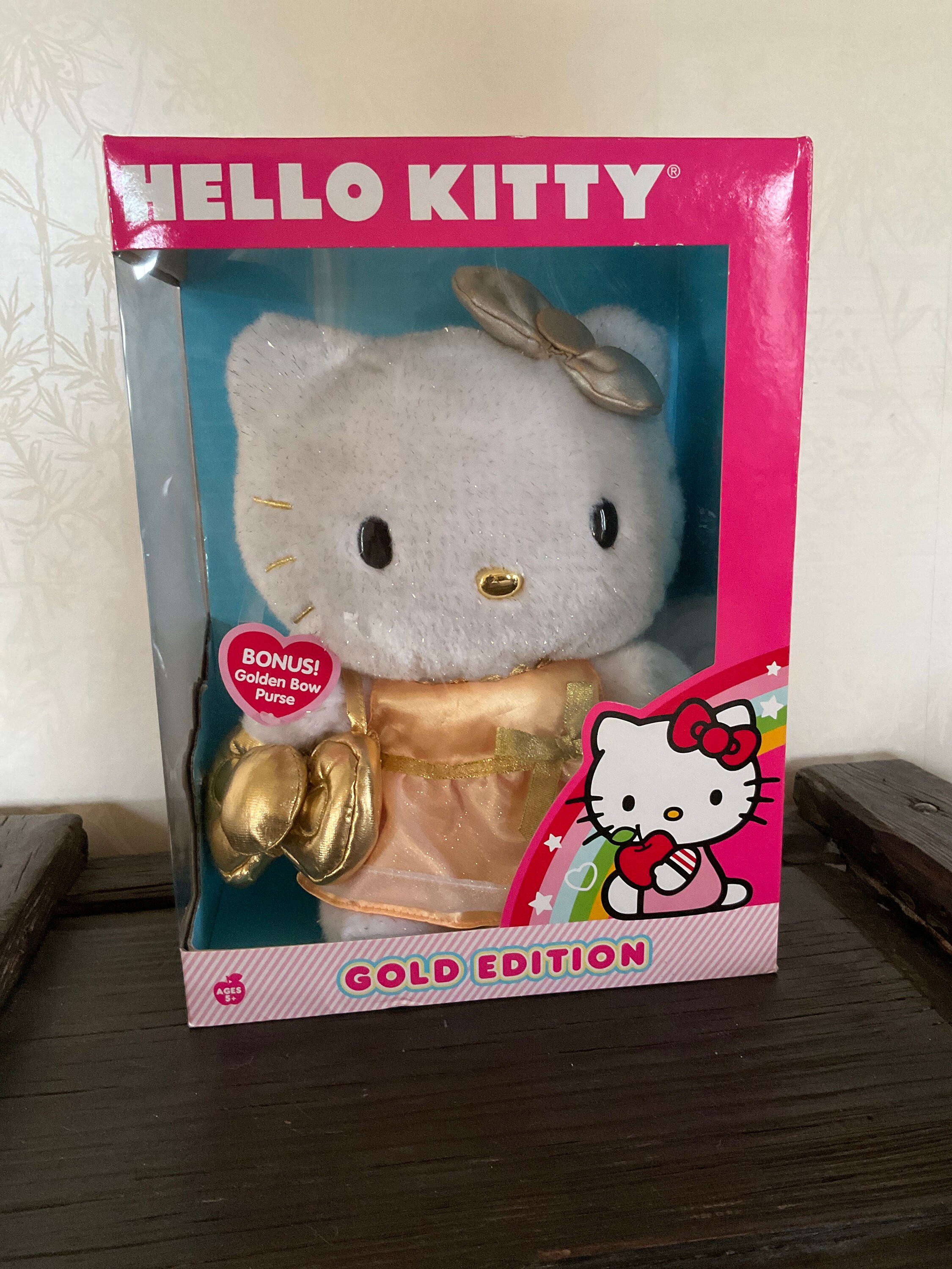 Hello Kitty 2010 Gold Edition Plush, 50th Anniversary of Sanrio - Etsy