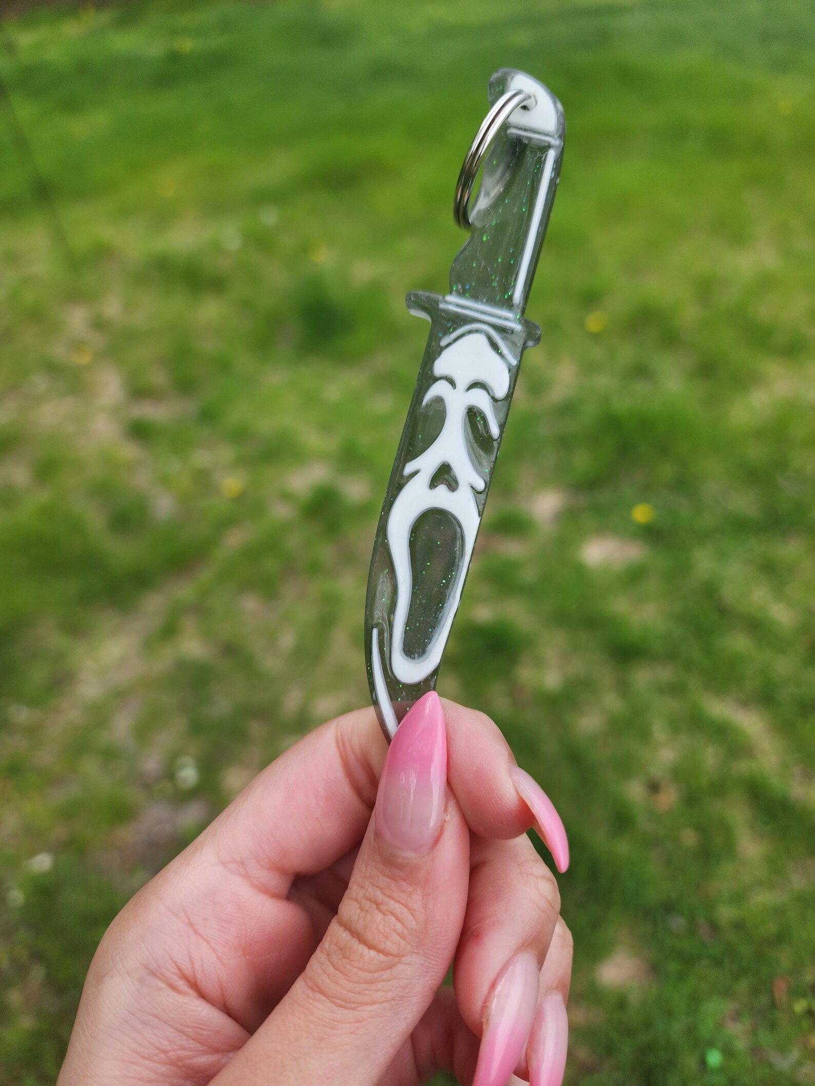 Scream Ghost Face Knife Keychain 2.0 Etsy
