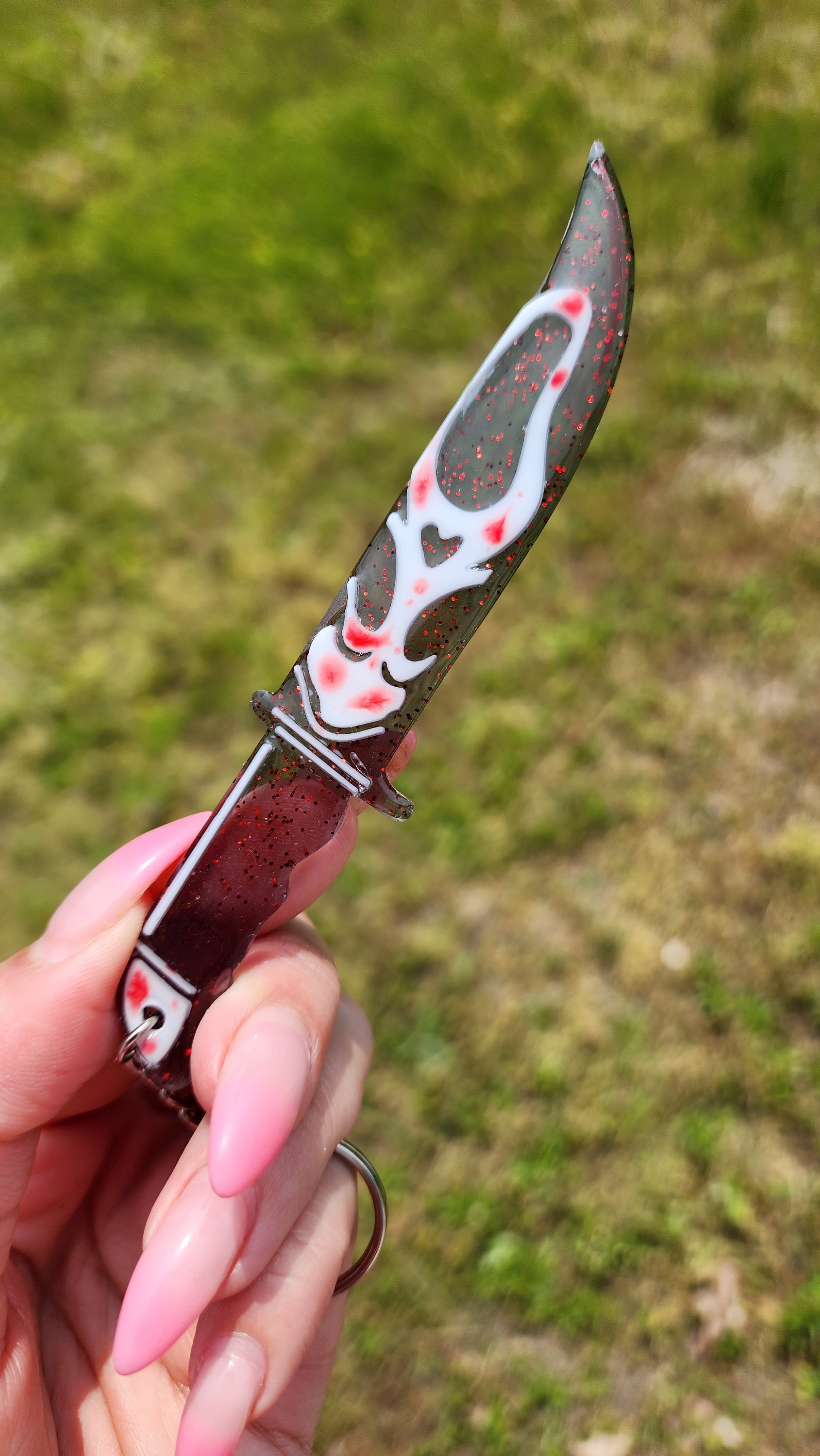 Scream Ghost Face Knife Keychain 2.0 Etsy