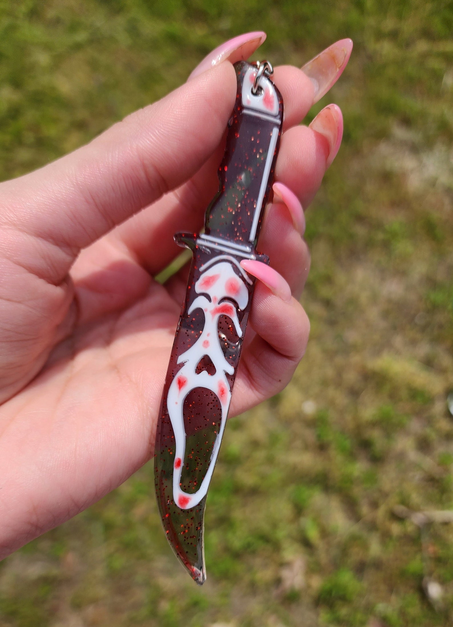 Scream Ghost Face Knife Keychain 2.0 Etsy