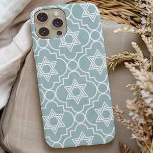 Star of David Phone Case, Jewish Gift, Hanukkah Present, Religious Phone Case, Hebrew Case, Jewish Phone Case, Jewish Pride, iPhone, Samsung