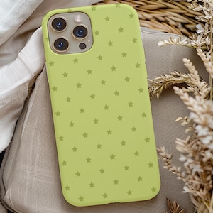 Green Star Phone Case, Phone Case Designs, Gifts for Her, IPhone 13 14 15 16, Samsung Galaxy Green Phone Case, IPhone Pro Max