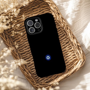 Schwarzes Auge-Telefon-Hülle