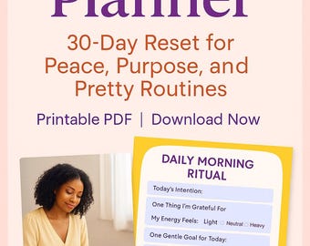 Life Planner – 30-Day Reset for Peace, Purpose & better, more productive Routines