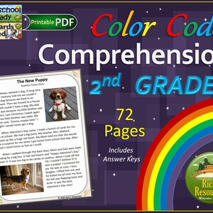 Reading Comprehension Coloring Text Evidence - 2nd Grade