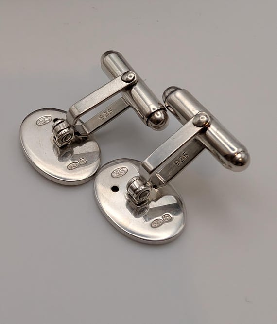 Vintage solid sterling silver and ruby star set t… - image 8