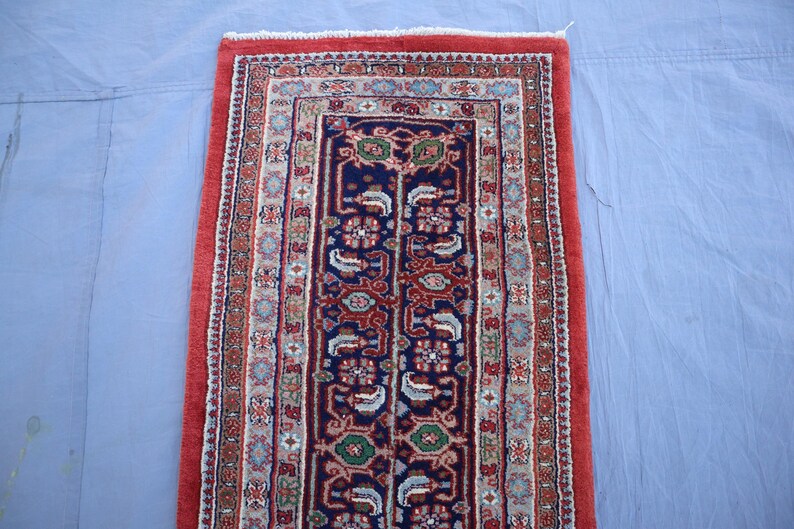 1970s Antique Faded Runner Rug, Tribal Home Décor Old Runner Rug ...