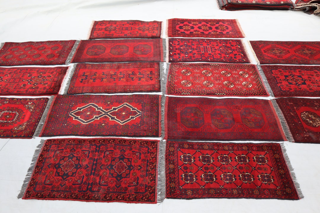 2 x 3フィートのアフガニスタン製ハンドメイド玄関マットラグ - 卸売