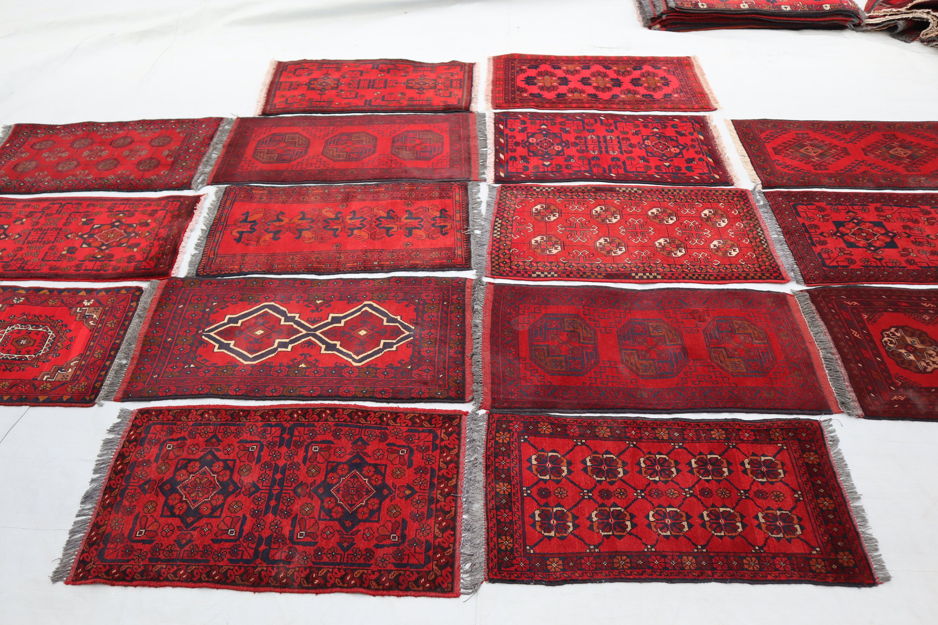 風太　アフガンラグ　アフガニスタン　玄関マット 2 x 3フィートのアフガニスタン製ハンドメイド玄関マットラグ - 卸売