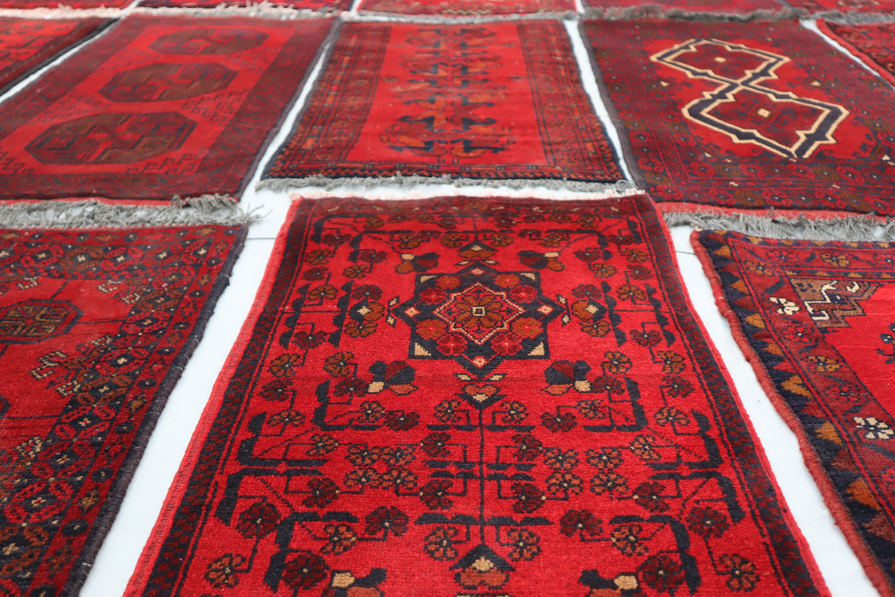 2 x 3フィートのアフガニスタン製ハンドメイド玄関マットラグ - 卸売