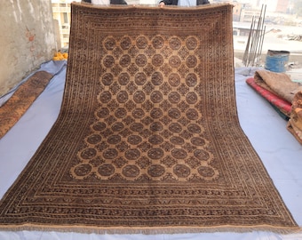 アンティークコーカサスラグ 6.6x9.8フィート/トルクメンヴィンテージ