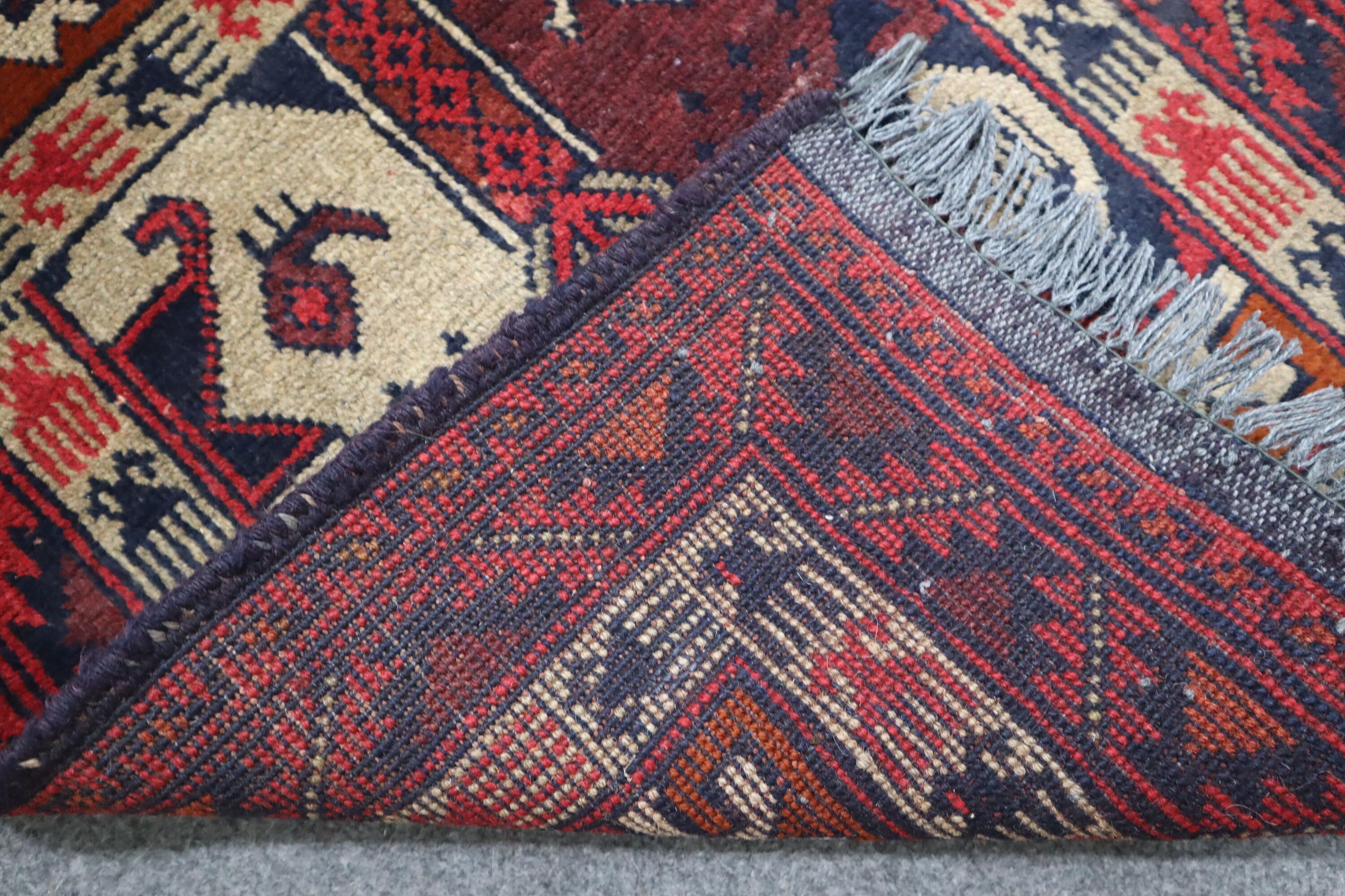 90 x 60 cm 小型 2枚セット ヴィンテージ 玄関ラグ - 誕生日ギフト