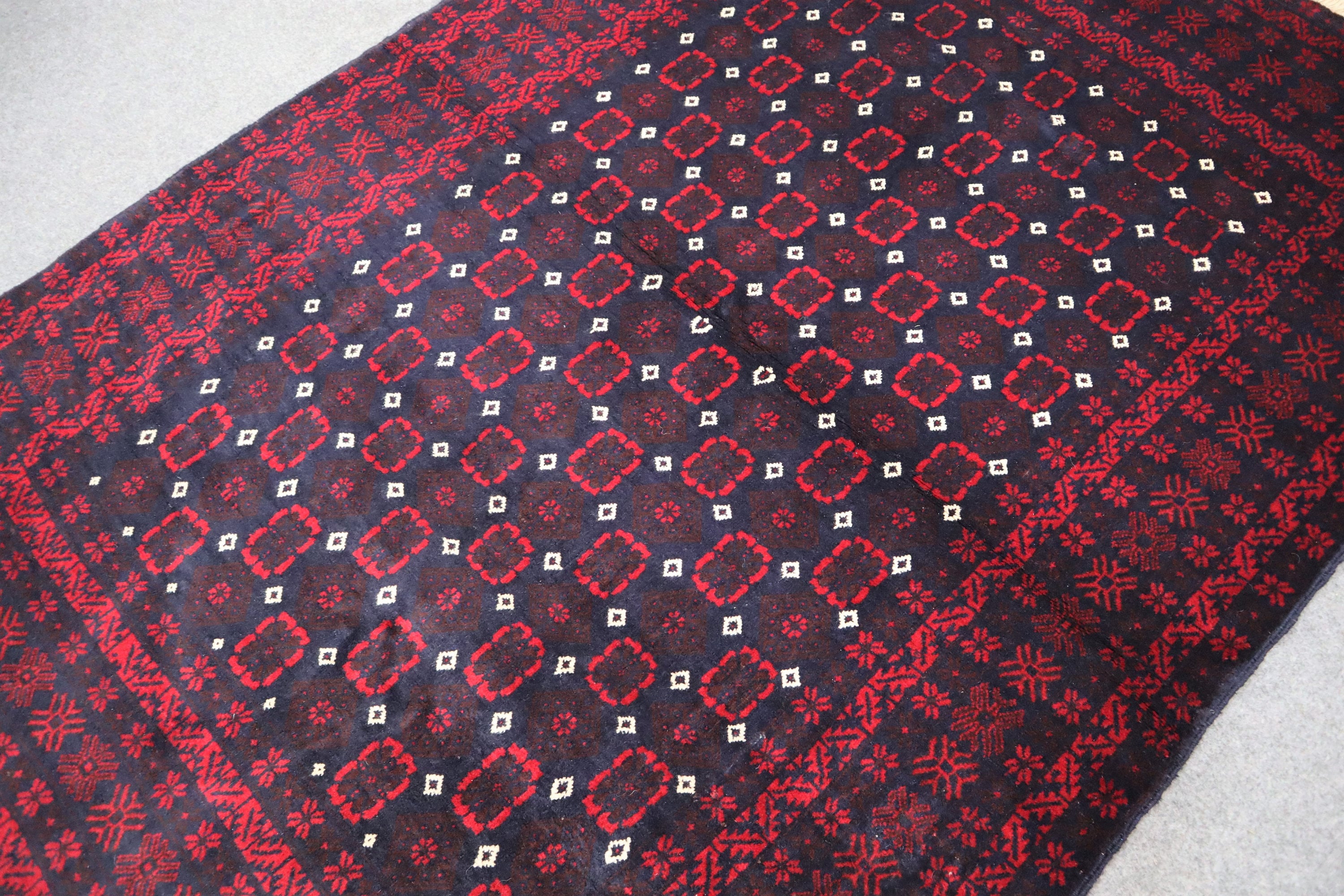 ヴィンテージ アフガン バルーチ 4.5x6.5 - アフガンアンティーク