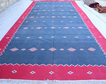 Alfombra Kilim afgana grande de 10x20, alfombra de lana hecha a mano, alfombras de tejido plano, alfombra Kilim vintage turcomana, alfombra de sala de estar, alfombra de dormitorio, alfombra de salón