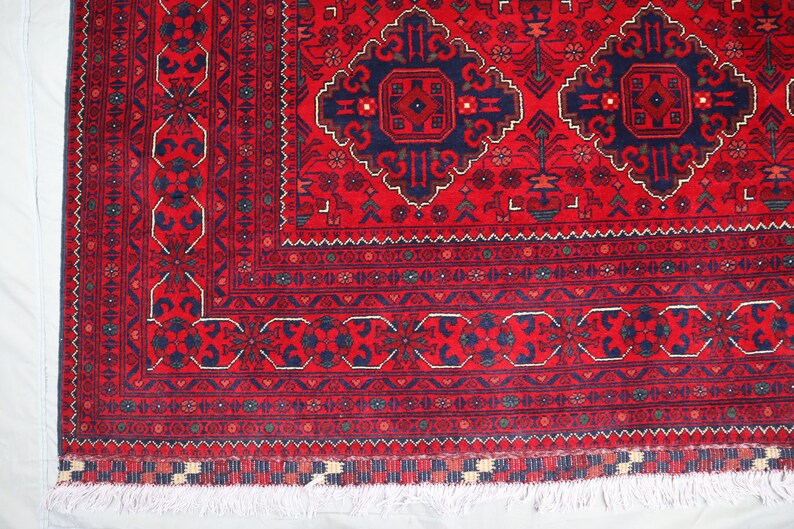 Extra Large 10x17 Area Rug' Oversize Afghan Handmade Wool Rug' Bokhara
