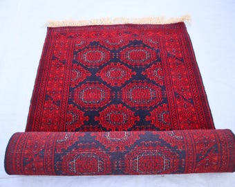 2'8x6'7フィートのランナーラグ - ヴィンテージトルクメンサルキ