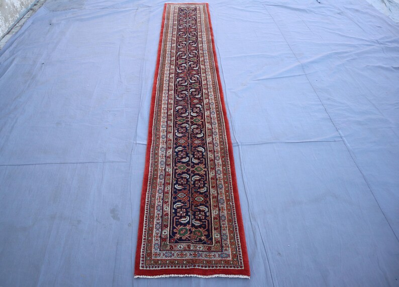 1970s Antique Faded Runner Rug, Tribal Home Décor Old Runner Rug ...