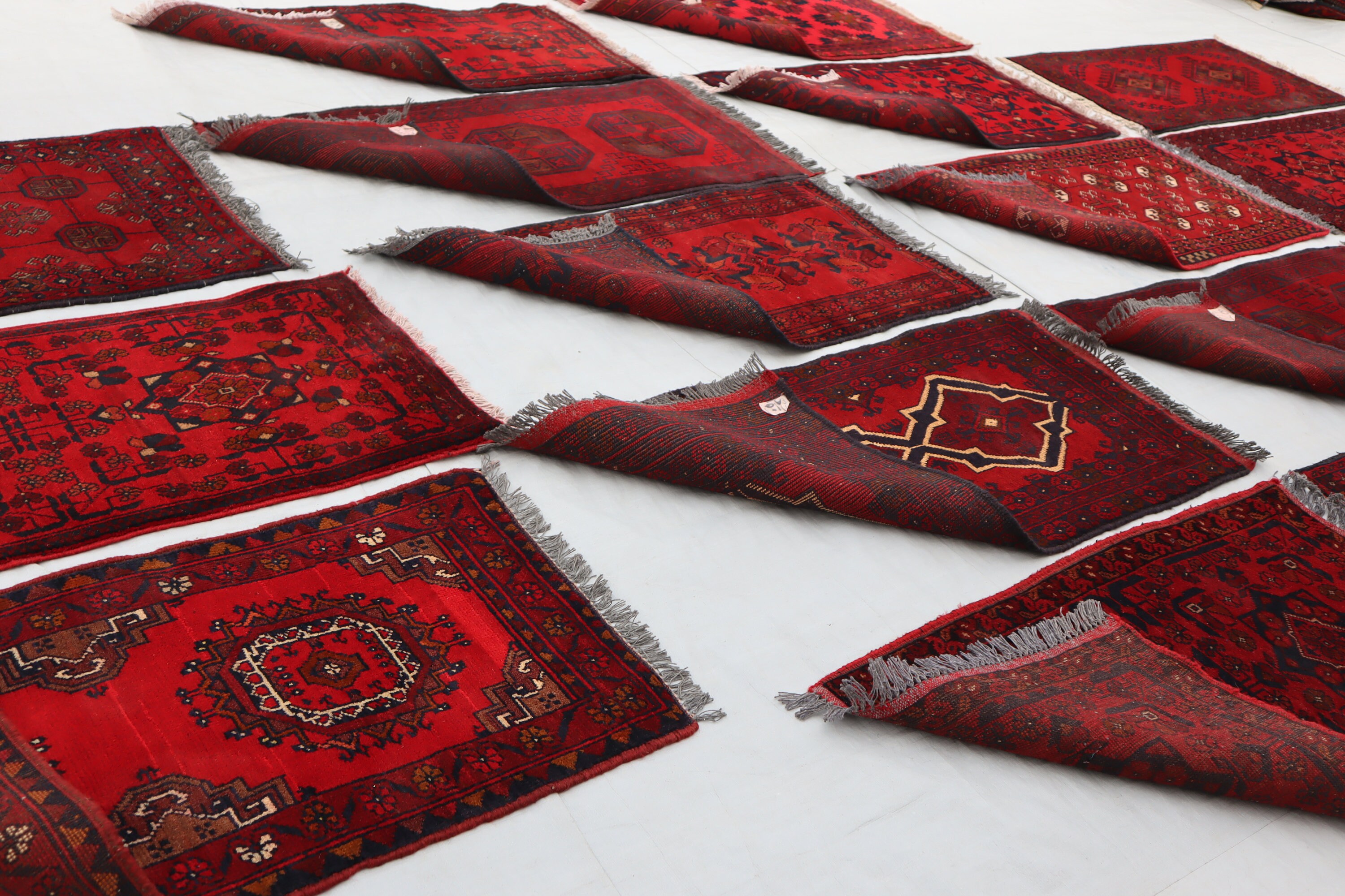 2 x 3フィートのアフガニスタン製ハンドメイド玄関マットラグ - 卸売