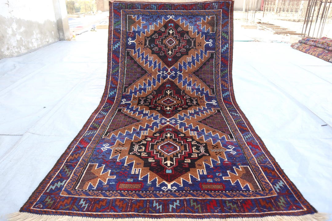 Vintage tribal rug 約80cm×80cmウール トライバル Vintage tribal rug 約80cm×80cmウール トライバル ヴィンテージラグ