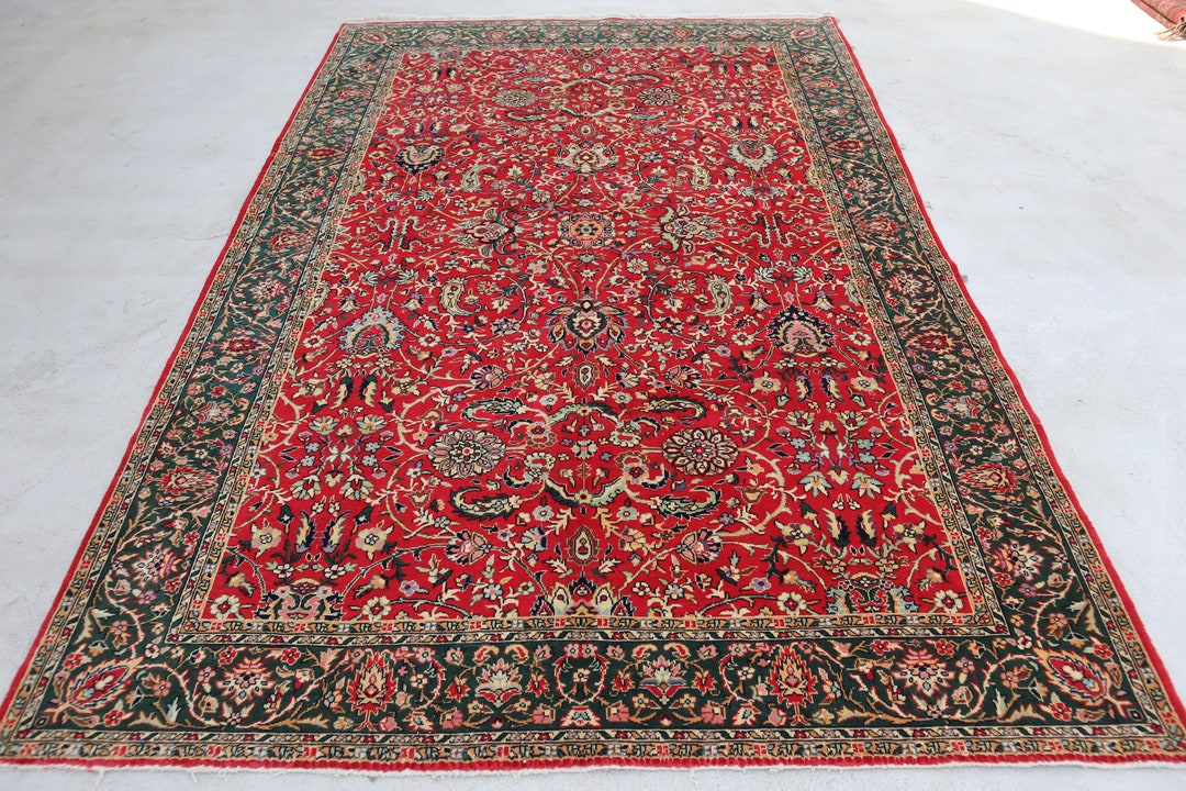 アンティークコーカサスラグ 6.6x9.8フィート/トルクメンヴィンテージ