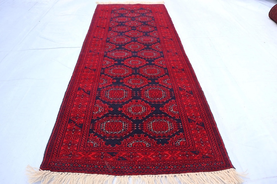 2'8x6'7フィートのランナーラグ - ヴィンテージトルクメンサルキ