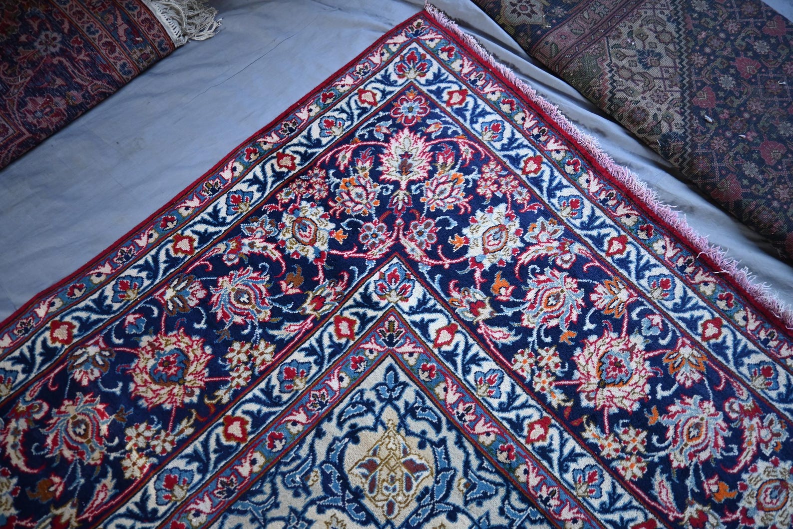 10x16 Palace Size Rug, Blue Red Afghan Hand Knotted Veg Dyes Tribal Rug ...