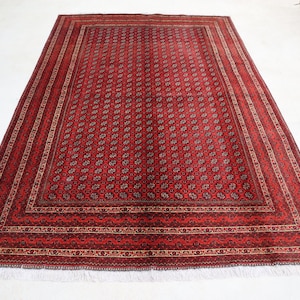 ヴィンテージラグ トルクメン　 約147cm×100cm 140×106cm【ヴィンテージトルクメンラグ トライバルラグ