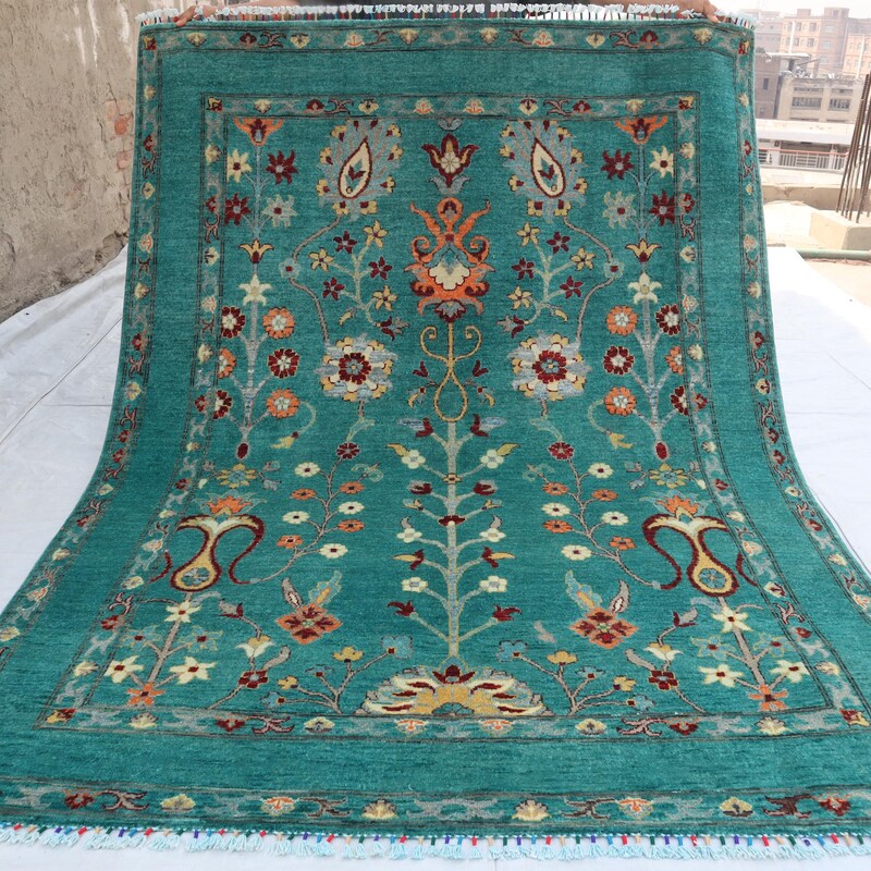 Turquoise Rug - Etsy