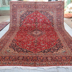 手織りトルコ産カイセリ絨毯 – 鮮やかな花柄 365×250 cm (12×8.2 ft