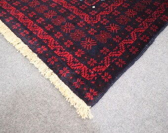 ヴィンテージ アフガン バルーチ 4.5x6.5 - アフガンアンティーク