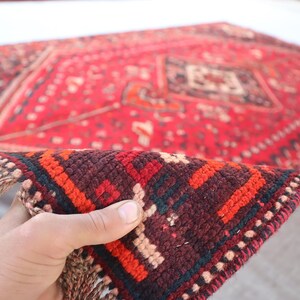 Vintage One of a Kind Rug 6x10 Antique Caucasian Rug, Handmade Area Rug, Wool Rug, Bedroom Carpet, Tribal Geometric Rug, Afghan Oriental Rug