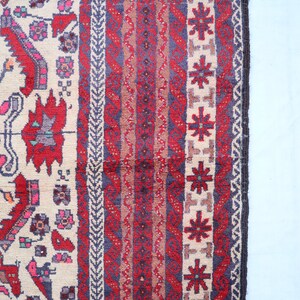 Alfombra de pasillo antigua de 3,2 x 9,9 pies, alfombra turcomana oriental, alfombra afgana hecha a mano, alfombras tribales, alfombras antiguas, alfombras vintage, alfombras de cocina. imagen 8