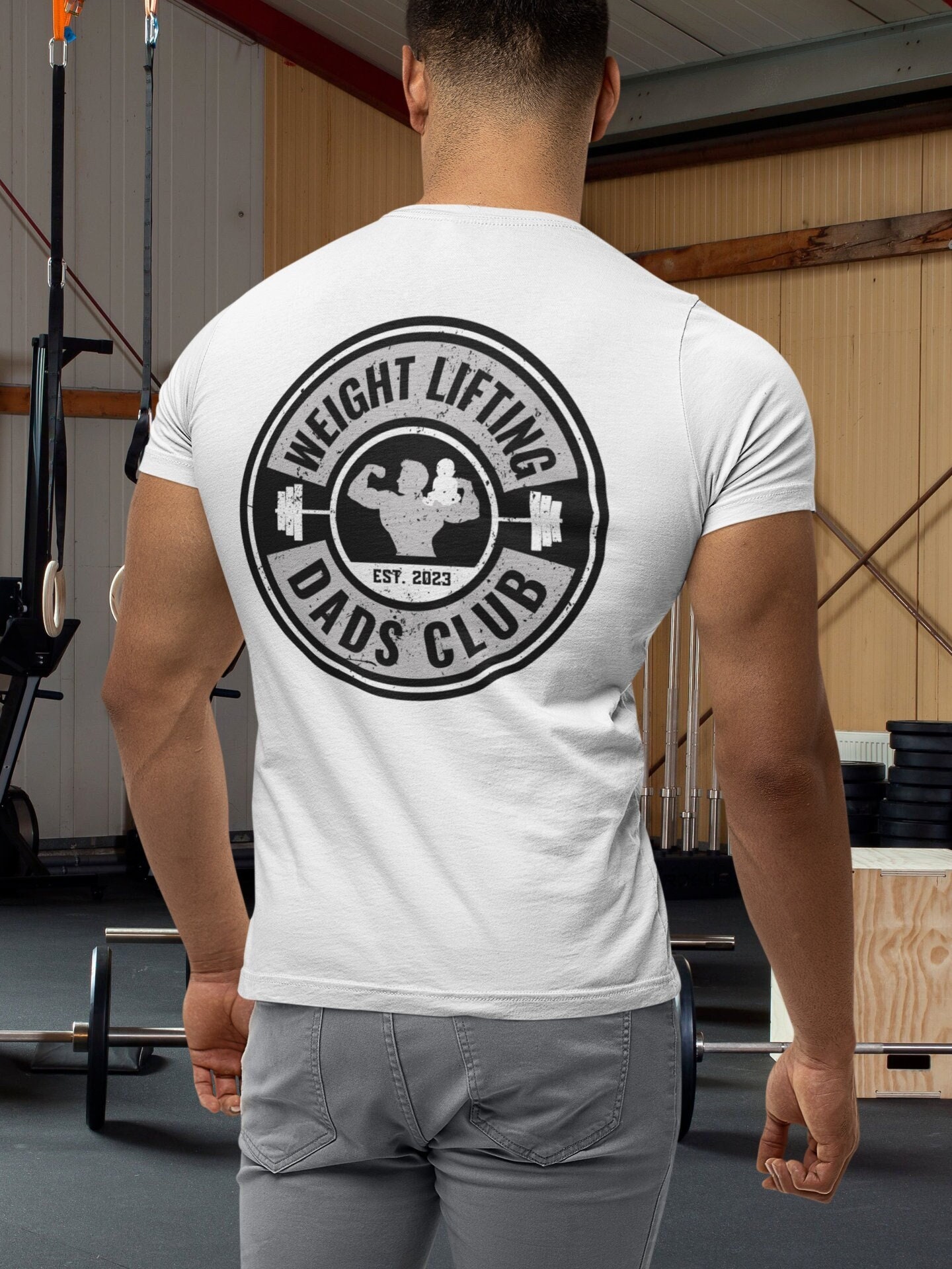 Funny Permanent Deload Weightlifting Workout Bodybuilding Weightlifting  Funny Gifts Mens Back Print T-shirt