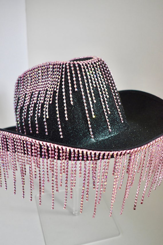 Music City Gents | Pink Rhinestone Cowgirl Hat | Black  display picture 1