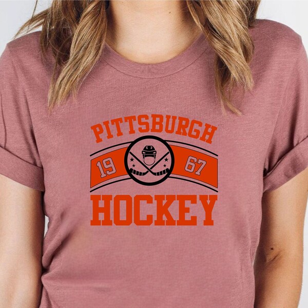 Camiseta de hockey de Pittsburgh, camiseta vintage de pingüinos de Pittsburgh, suéter de pingüinos, camisa de pingüinos, aficionado al hockey, top retro de hockey sobre hielo de Pittsburgh