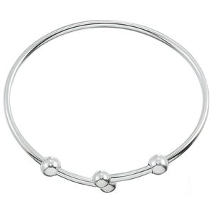 Flex Bangle for Pandora, Fits European Charms and Beads, Flexible, Adjustable, Real 925 Sterling Silver, Authentic Zable